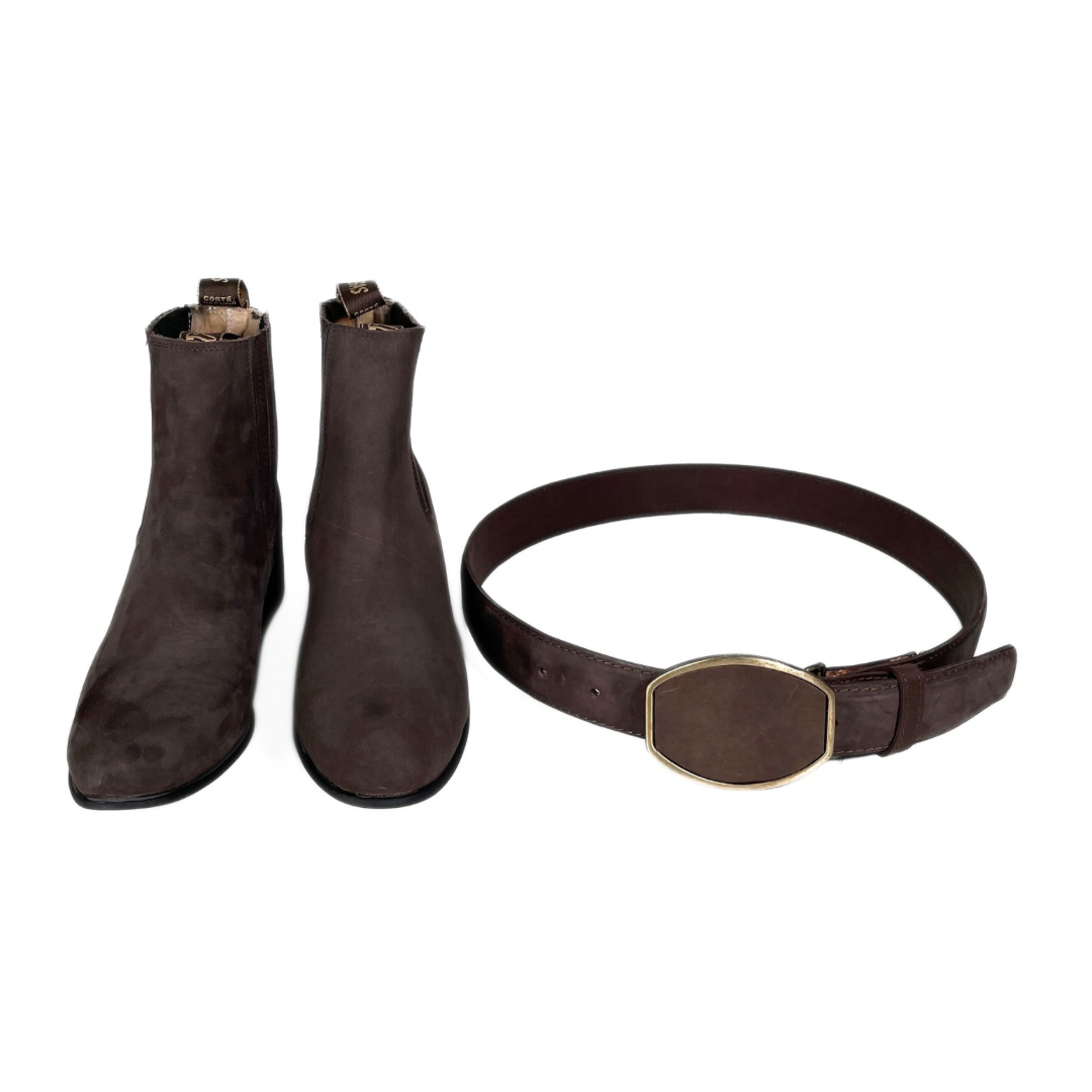 Kit Botas + Cinturón Rodeó Chocolate
